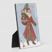 Weihnachten, Cane und Geschenke im Schnee Fotoplatte (Seite)