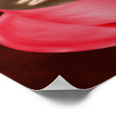 Weihnachten Cappuccino Kunst Poster (Ecke)