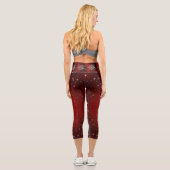 Weihnachten Capri Leggings (Rückseite)
