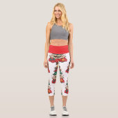 Weihnachten Capri Leggings (Vorderseite)