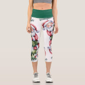 Weihnachten Capri Leggings (Vorderseite)
