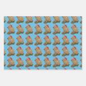 Weihnachten Capybara Familie in Lights ummantelt Geschenkpapier Set (Vorderseite 3)