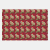 Weihnachten Capybara Familie in Lights ummantelt Geschenkpapier Set (Vorderseite 2)