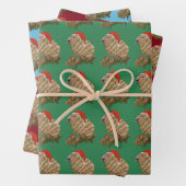 Weihnachten Capybara Familie in Lights ummantelt Geschenkpapier Set (Beispiel)