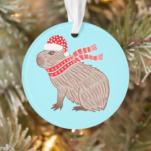 Weihnachten Capybara Funny Animal Lovers Ornament (Baum)