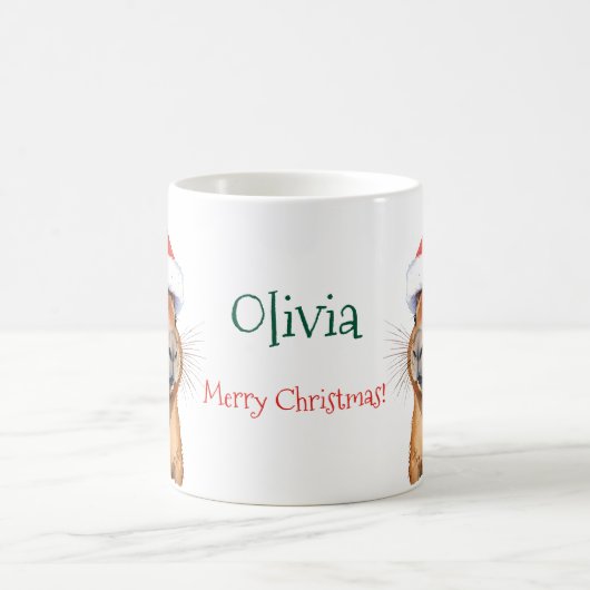 Weihnachten Capybara Kaffeetasse (Mittel)