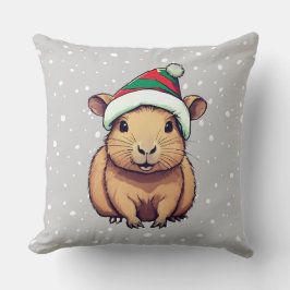 Weihnachten Capybara Kissen