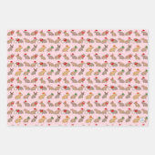 Weihnachten Capybara Niedlich Zoo Tier HandGezeich Geschenkpapier Set (Vorderseite 2)