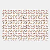 Weihnachten Capybara Niedlich Zoo Tier HandGezeich Geschenkpapier Set (Vorderseite)