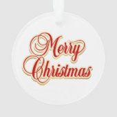 Weihnachten Capybara Ornament (Rückseite)