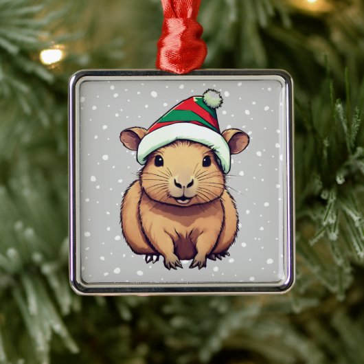 Weihnachten Capybara Ornament Aus Metall (Baum)