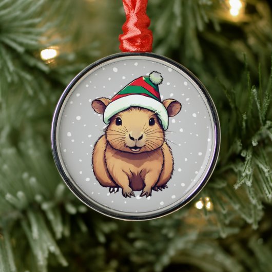 Weihnachten Capybara Ornament Aus Metall (Baum)