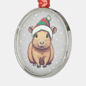 Weihnachten Capybara Ornament Aus Metall (Links)