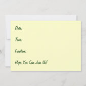 Weihnachten Carol Singalong: Vogel, Stechpalme, Einladung (Rückseite)