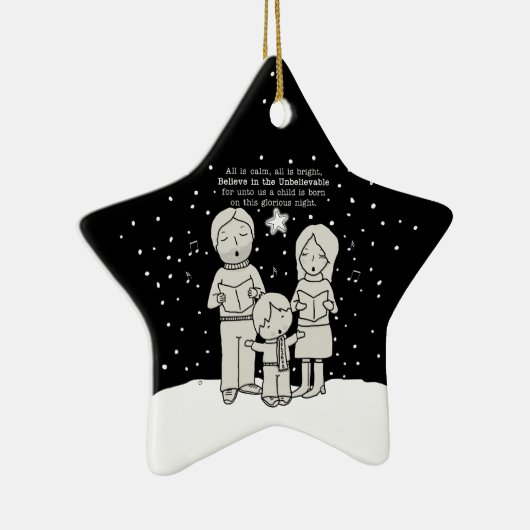 Weihnachten Caroling Keramikornament (Rechts)