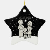 Weihnachten Caroling Keramikornament (Vorne)