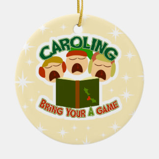 Weihnachten Caroling Keramikornament