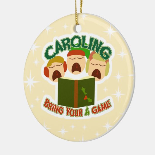 Weihnachten Caroling Keramikornament (Links)