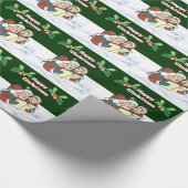 Weihnachten Carollers, Stechpalmenbeeren, Geschenkpapier (Ecke)