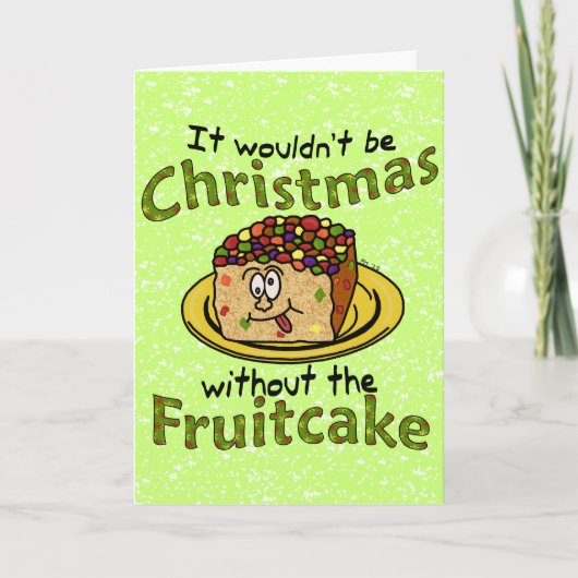 Weihnachten Cartoon Fruitcake (Vorderseite)