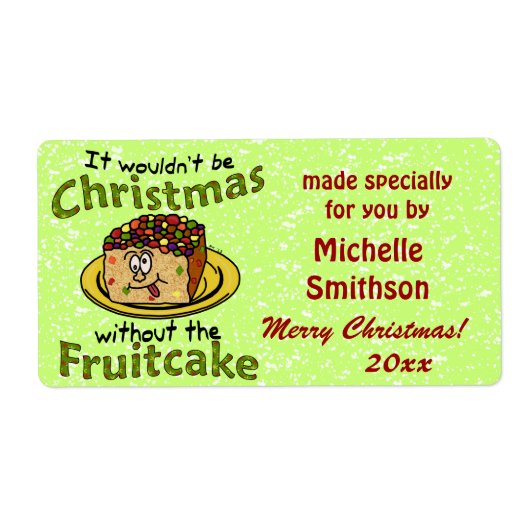 Weihnachten Cartoon Fruitcake (Vorne)