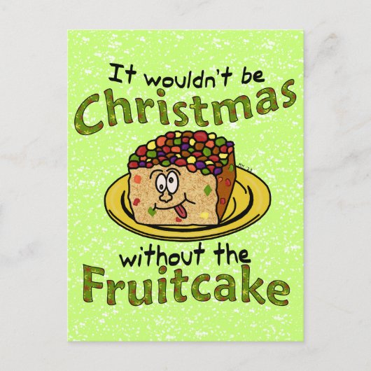 Weihnachten Cartoon Fruitcake (Vorderseite)