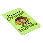 Weihnachten Cartoon Fruitcake Magnet (Rechte Seite)