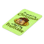Weihnachten Cartoon Fruitcake Magnet (Linke Seite)