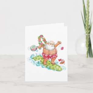 Weihnachten Cartoon Surfen Weihnachten