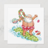 Weihnachten Cartoon Surfen Weihnachten (Vorne/Hinten)