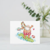 Weihnachten Cartoon Surfen Weihnachten (Stehend Vorderseite)