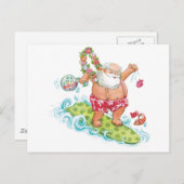 Weihnachten Cartoon Surfen Weihnachten (Vorne/Hinten)