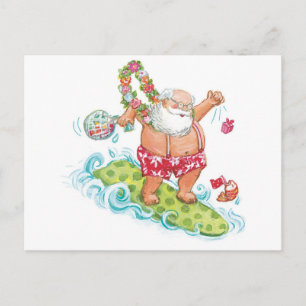 Weihnachten Cartoon Surfen Weihnachten