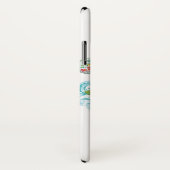 Weihnachten Cartoon Surfen Weihnachten Case-Mate iPhone Hülle (Hinten/Rechts)