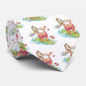 Weihnachten Cartoon Surfen Weihnachten Krawatte (Gerollt)