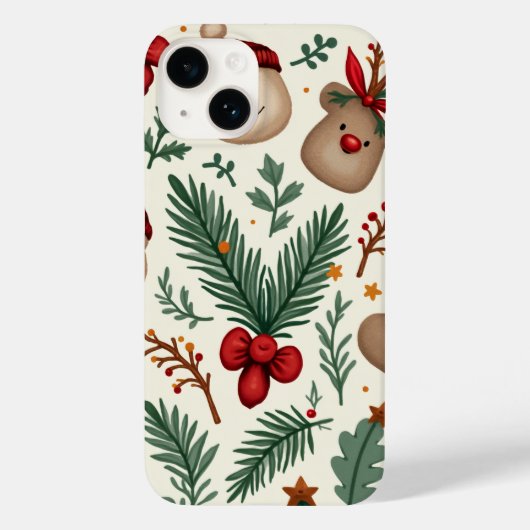 Weihnachten Case-Mate iPhone Hülle (Rückseite)