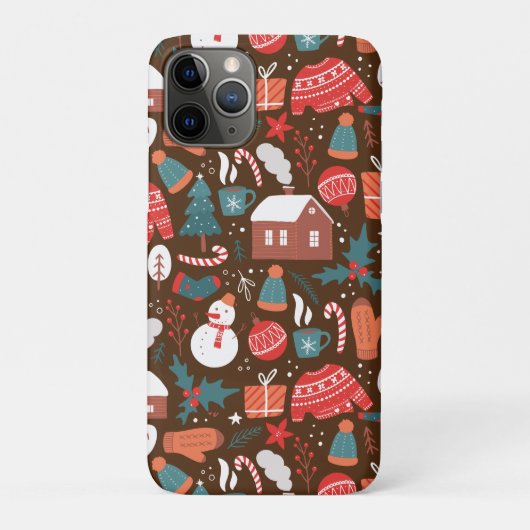 Weihnachten Case-Mate iPhone Hülle (Rückseite)