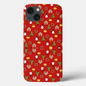 Weihnachten Casephone Muster Hintergrundgeschenke Case-Mate iPhone Hülle (Rückseite)