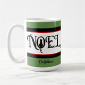 Weihnachten Cat Silhouette Personalisiert Weihnach Kaffeetasse (Links)