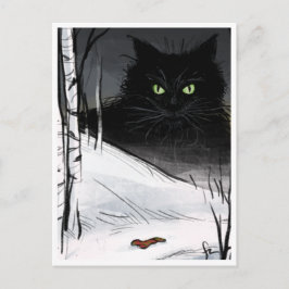 Weihnachten Cat - Spooky Weihnachten Critter Postkarte