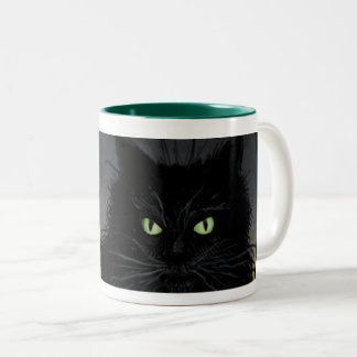 Weihnachten Cat Zweifarbige Tasse