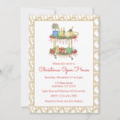 Weihnachten Champagner Bar Party Einladung (Vorderseite)