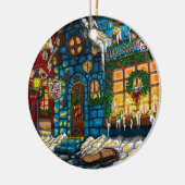 Weihnachten Cheer Keramik Ornament (Links)
