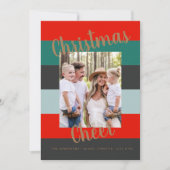 Weihnachten Cheer Moderne farbenfrohe Multi-Foto (Vorderseite)