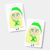 Weihnachten chibi  ausweis (Vorder- & Rückseite)