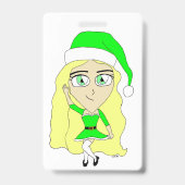 Weihnachten chibi  ausweis (Rückseite)