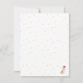 Weihnachten Chihuahua Dog Gold Saisonale Gruß (Rückseite)