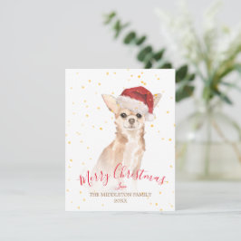 Weihnachten Chihuahua Dog Gold Saisonale Gruß