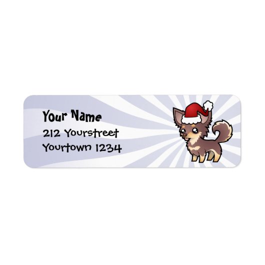 Weihnachten Chihuahua (langer Mantel) (Vorne)