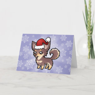 Weihnachten Chihuahua (langer Mantel)